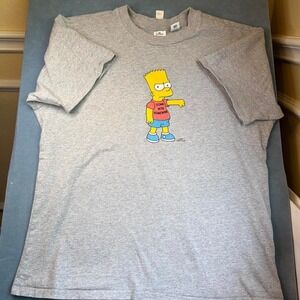 Levi's Brand Graphic T The Simpsons Gray Cotton Size M
